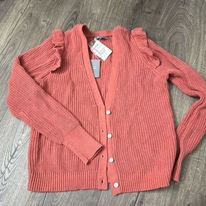 Women’s ruffled cardigan